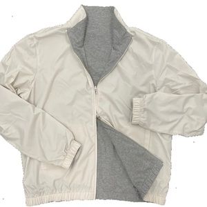 Loro Piana Beige Reversible Cashmere Bomber Windmate Size M Made in Italy